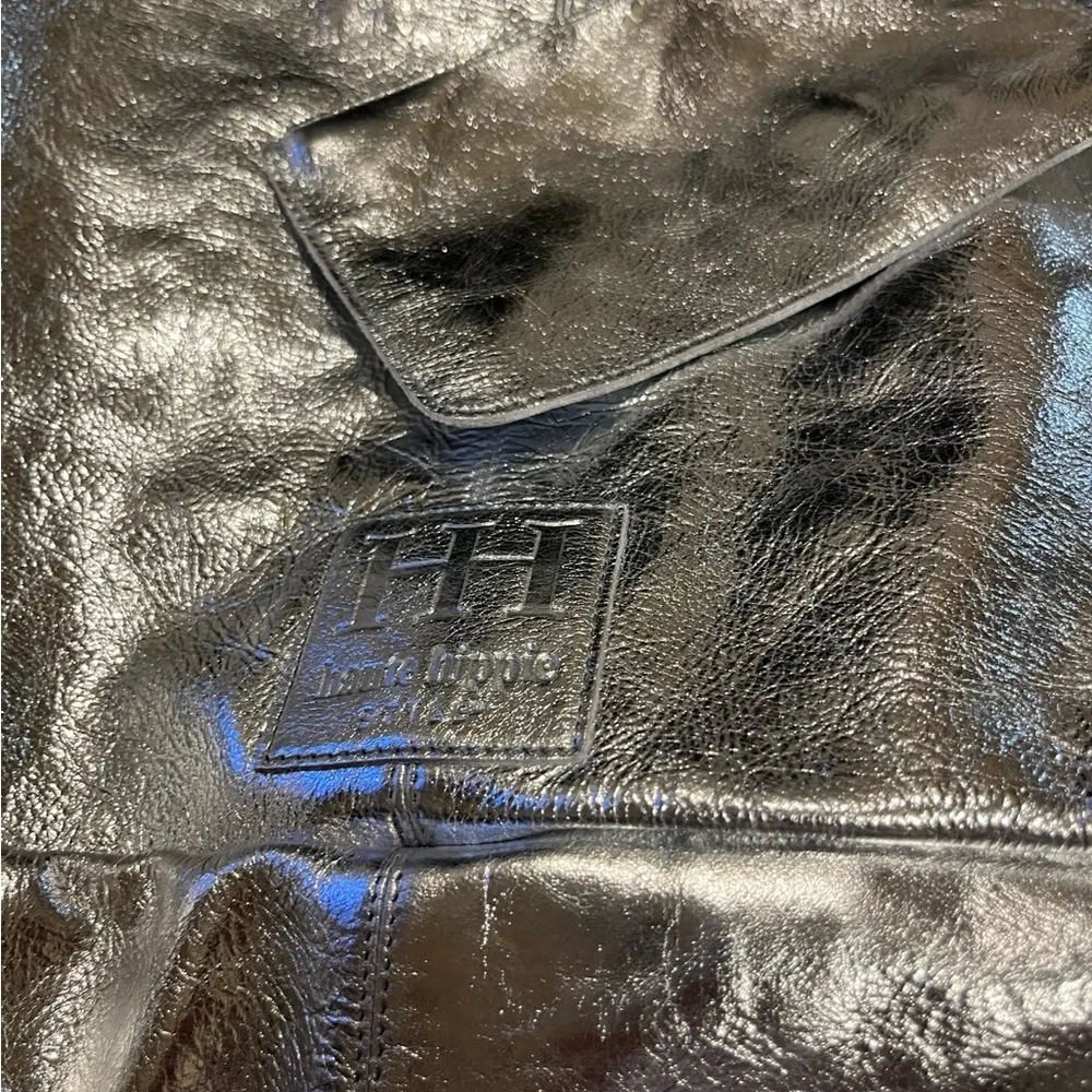 Silver Haute Hippie Hobo Bag -  Leather Festival Hobo Bag w/ Matching Mini Bag - Picture 2 of 3